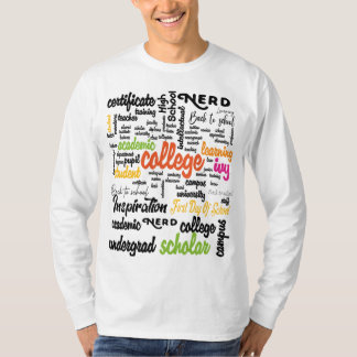 T-shirt College Education Word Cloud motifs
