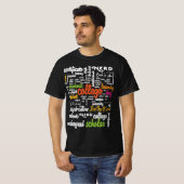 T-shirt College Education Word Cloud motifs (Devant entier)