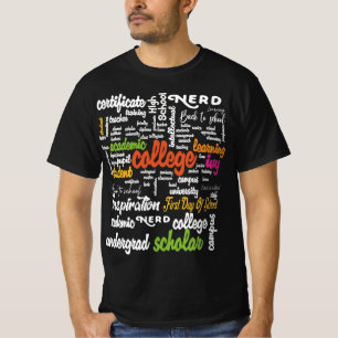 T-shirt College Education Word Cloud motifs