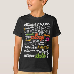 T-shirt College Education Word Cloud motifs