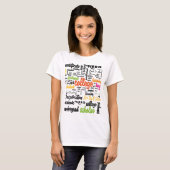 T-shirt College Education Word Cloud patterns (Devant entier)