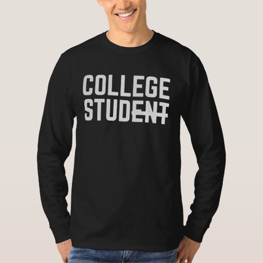 T-shirt College Stud Student  For Men Women Graduation Day (Devant)