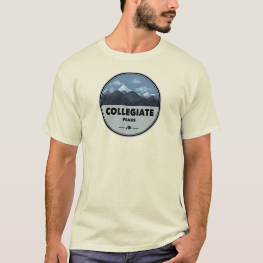 T-shirt Collegiate Peaks Colorado Camping (Devant)