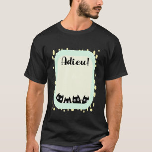 T-shirt Collègue français démissionnant chats signature