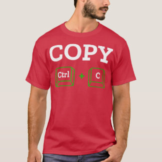 T-shirt Coller Ctrl + c Famille Correspondant Père de la m
