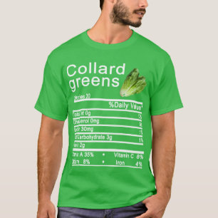 T-shirt coller vert Nutrition Fiches Thanksgiving
