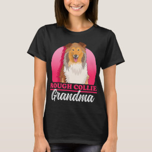 T-shirt Colley Rough Grand-mère Collies à Poil Long Chien
