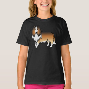 T-shirt Colley Rough Sable Chien de Dessin Animé Mignon