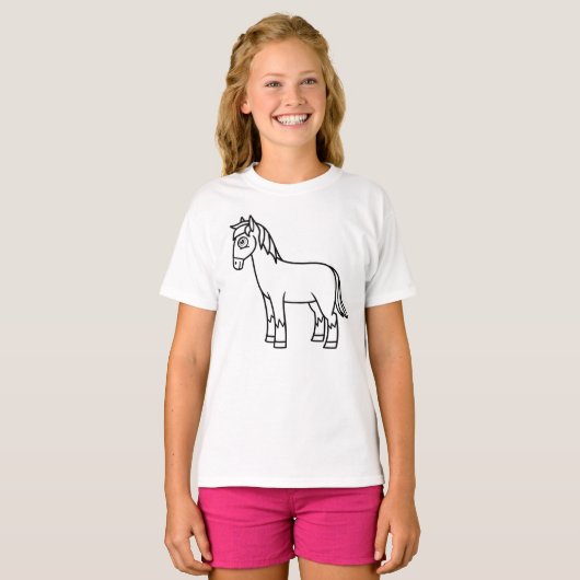 T-shirt Collez-vous cheval (Devant entier)