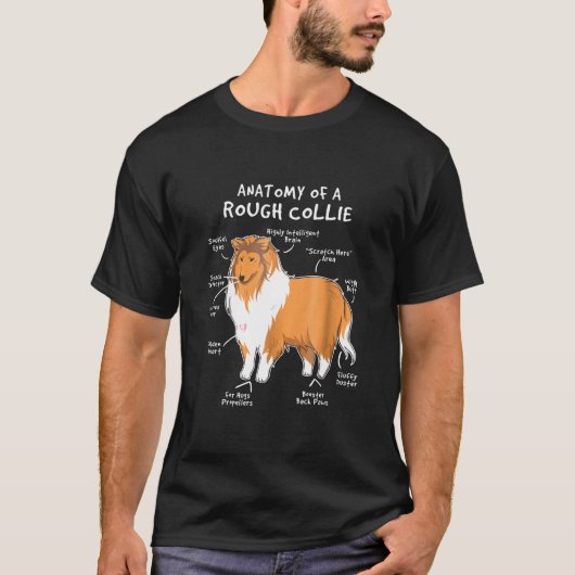 T-shirt Collie-Anatomie D'Un Chien Robuste (Devant)