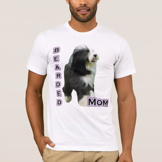 T-shirt Collie barrée Maman 4 (Devant)