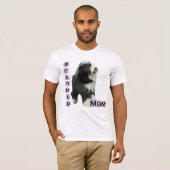 T-shirt Collie barrée Maman 4 (Devant entier)