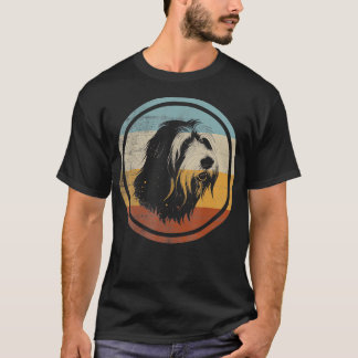 T-shirt Collie Chien de style rétro