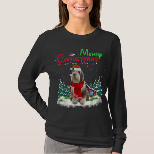 T-shirt Collie Chien Léger Puissant Arbre de Noël Xma