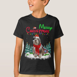 T-shirt Collie Chien Léger Puissant Arbre de Noël Xma