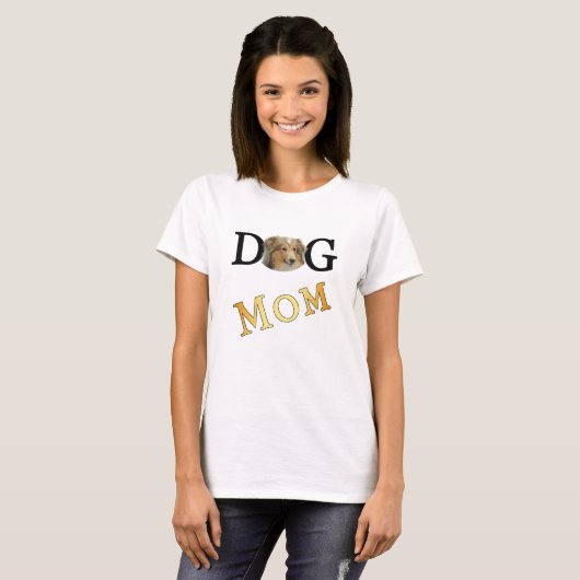 T-shirt Collie Chien Maman 2 Lumière Côté (Devant entier)