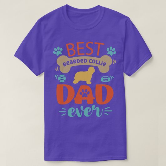 T-shirt Collie Chien père (Design devant)