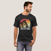 T-shirt Collie dad collie dogs dad walking collie (Devant entier)