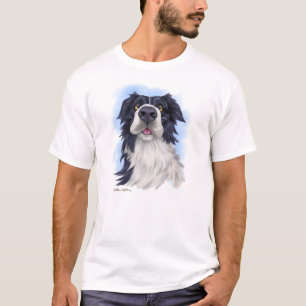 T-shirt Collie de bande dessinée amusant