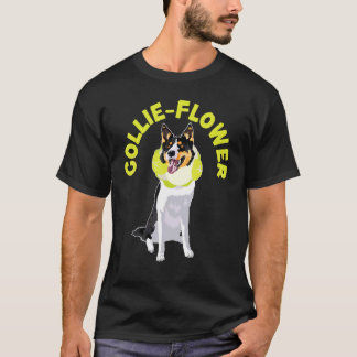 T-shirt Collie Flower Chien Chien Chien Chien Chien Chien 