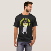 T-shirt Collie Flower Chien Chien Chien Chien Chien Chien  (Devant entier)