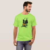T-shirt Collie frontalier en jeu (Devant entier)