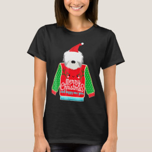 T-shirt Collie harcelé Vilain chien de Noël