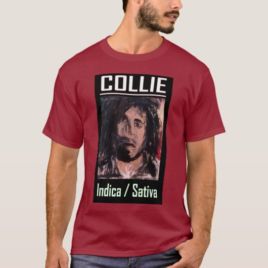 T-SHIRT COLLIE INDICA SATIVA (Devant)