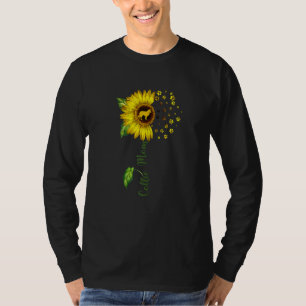 T-shirt Collie Maman Tournesol Collie Chien Maman Maman Ma