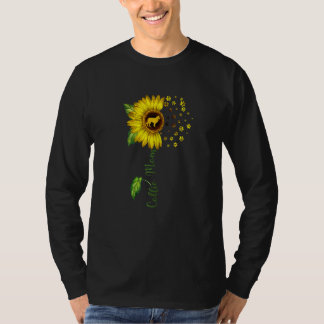 T-shirt Collie Maman Tournesol Collie Chien Maman Maman Ma
