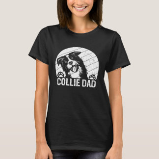 T-shirt Collie papa collie chiens papa chiens papa chiens