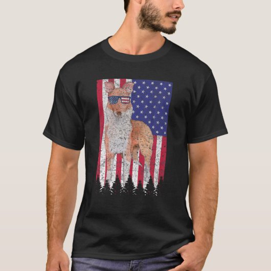 T-shirt Collie Patriotic Dog USA Pride American Fla (Devant)