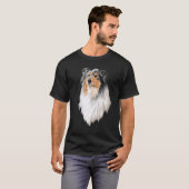 T-shirt Collie Rough Collie Joli Chien Long Cheveux (Devant entier)