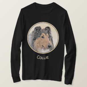 T-shirt Collie (Rough) Peinture - Cute Original Dog Art