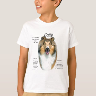 T-shirt Collie (sable brut) Historique Conception