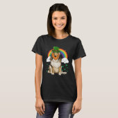 T-shirt Collie St Patricks Day Leprechaun (Devant entier)
