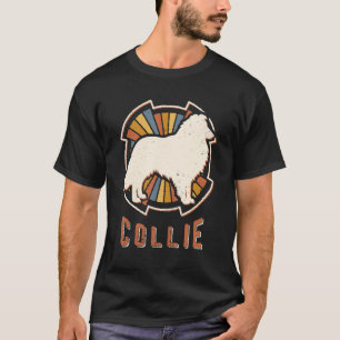 T-shirt Collie Vintage Classic Retro Dog Love