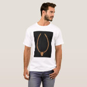 T-shirt Collier avec un pendentif humain-dirigé (Devant entier)