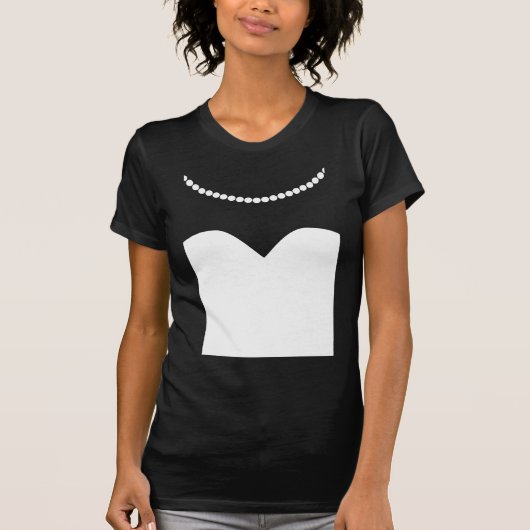 T-shirt Collier de perle de la robe de mariée Mariage (Devant)