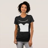 T-shirt Collier de perle de la robe de mariée Mariage (Devant entier)
