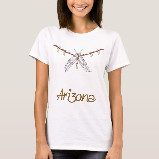 T-shirt Collier en plume (Devant)