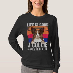 T-shirt Collies Rend Votre Vie Bonne Vintage