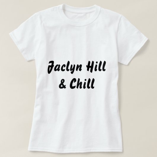 T-shirt Colline et froid de Jaclyn (Design devant)