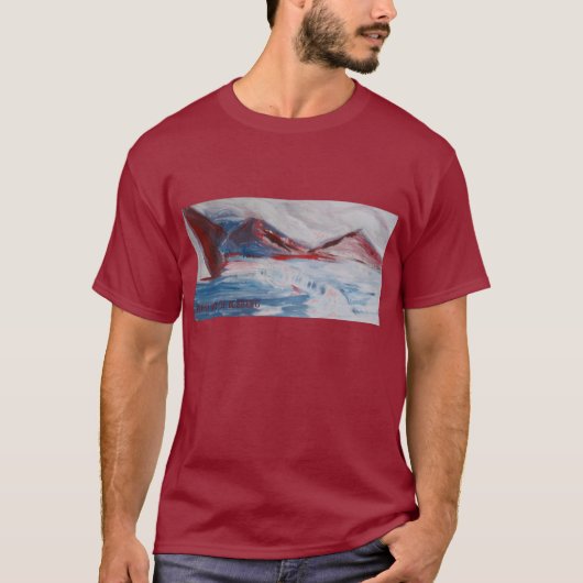 T-SHIRT COLLINES ROUGES DE L'ICEBERG (Devant)