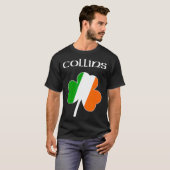 T-shirt Collins Irish Last Name Gift Ireland Flag (Devant entier)