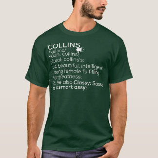 T-shirt Collins Nom Collins Définition Collins Femme Nam