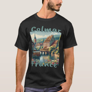 T-shirt Colmar Vieux-Ville Demi-Timbre Maison à colombage 
