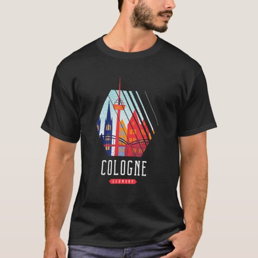 T-shirt Cologne Allemagne (Devant)