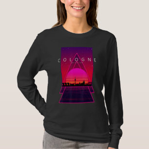 T-shirt Cologne Skyline 80s 90s Vaporwave esthétique rétro