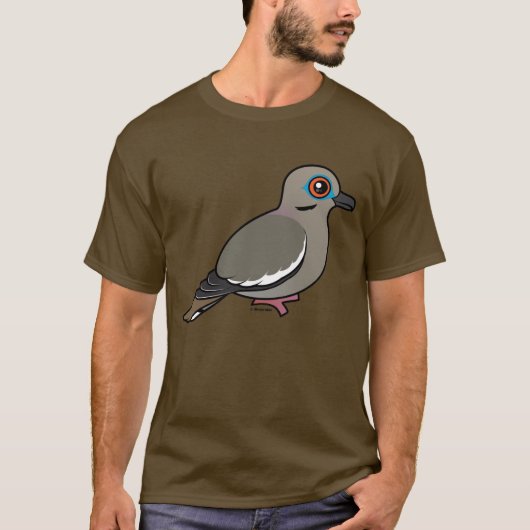 T-shirt colombe Blanc-à ailes (Devant)